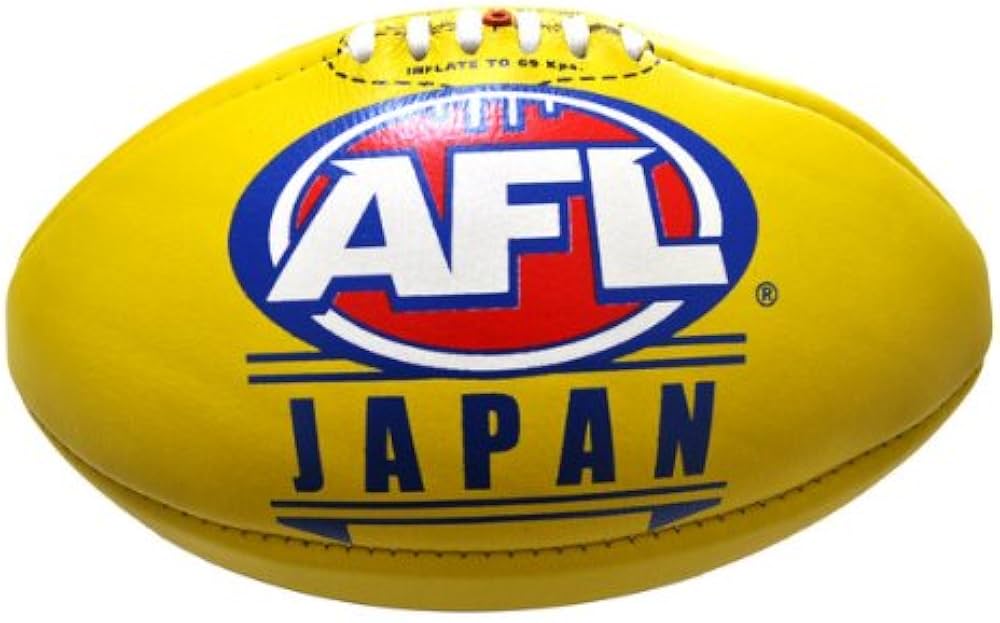 Amazon | オーストラリアンフットボール (大人用, 革製, 黄, Club